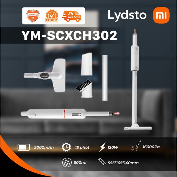 Máy Hút Bụi Không Dây Cầm Tay Lydsto H3 - Công suất 120W, lực hút 16KPA