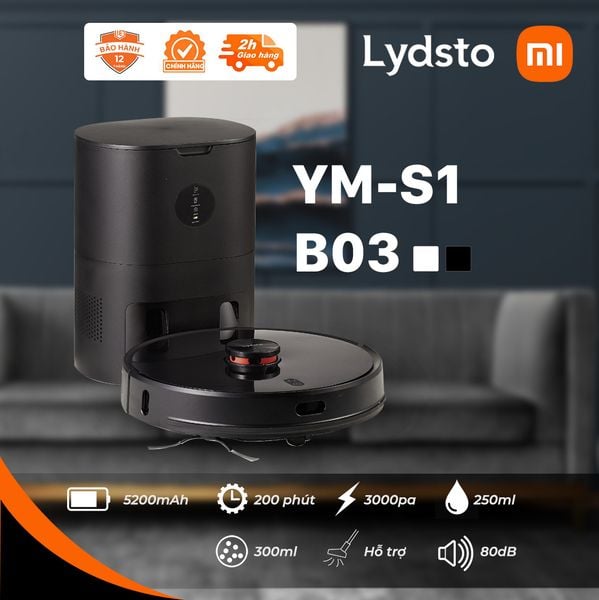 Robot hút bụi khô và ướt đa năng Lydsto-YM-S1-W03/B03