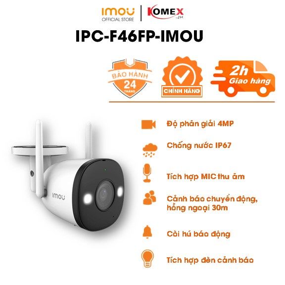 Camera IMOU IPC-F46FP IMOU 2K (4MP) ngoài trời