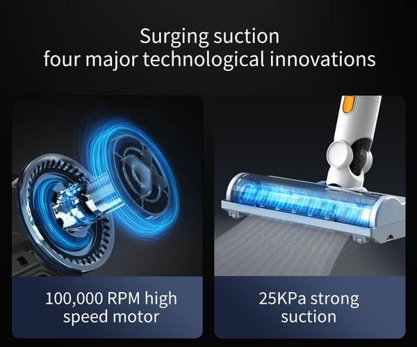 Máy hút bụi không dây cầm tay Lydsto H4 - Tự động hút rác, lực hút cực mạnh