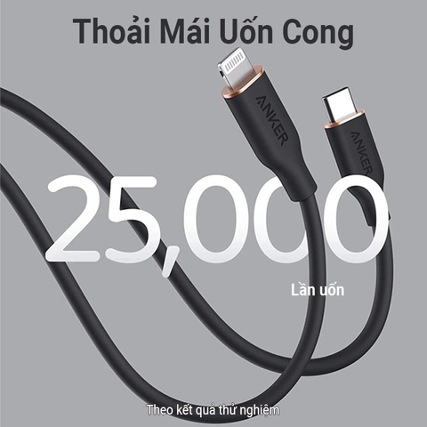 Cáp sạc Iphone Type C Anker PowerLine III Flow-A8662, dài 0.9m