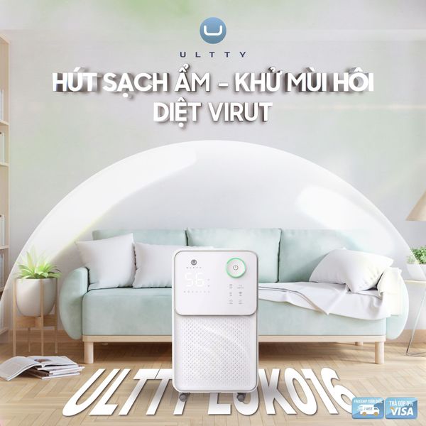 Máy hút ẩm và lọc không khí U-ULTTY LUK016 - 4 Tính năng tự động phù hợp với từng điều kiện thời tiết