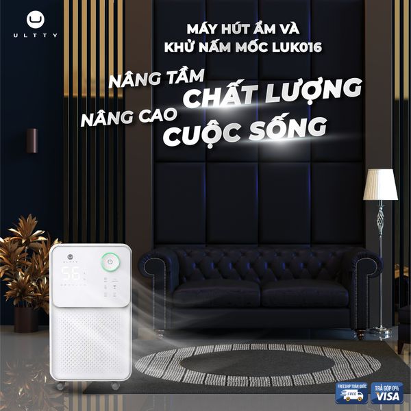 Máy hút ẩm và lọc không khí U-ULTTY LUK016 - 4 Tính năng tự động phù hợp với từng điều kiện thời tiết