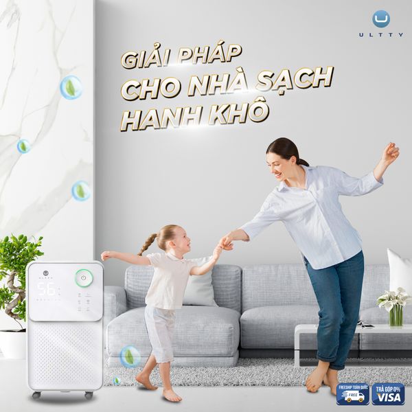 Máy hút ẩm và lọc không khí U-ULTTY LUK016 - 4 Tính năng tự động phù hợp với từng điều kiện thời tiết