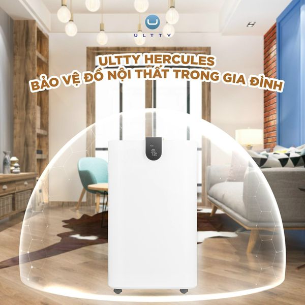Máy hút ẩm tích hợp tính năng lọc không khí U ULTTY HERCULES - Công suất hút mạnh mẽ 30L/ngày với 4 Chế độ hút ẩm thông minh