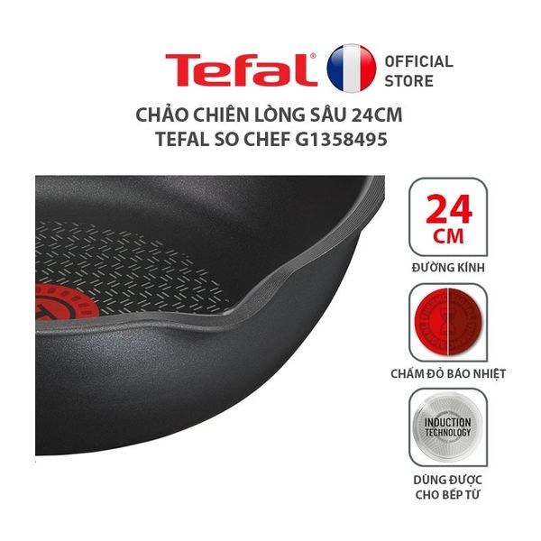 Chảo chiên sâu lòng Tefal So Chef 24cm/ 28cm