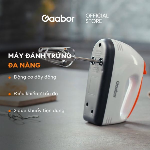 Máy đánh trứng cầm tay GAABOR GE-M01A công suất 100W