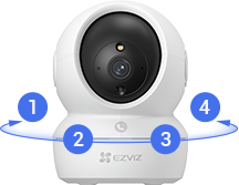 Camera WiFi EZVIZ trong nhà H6c Pro 2K 4MP (gọi điện qua app, quay 360°)