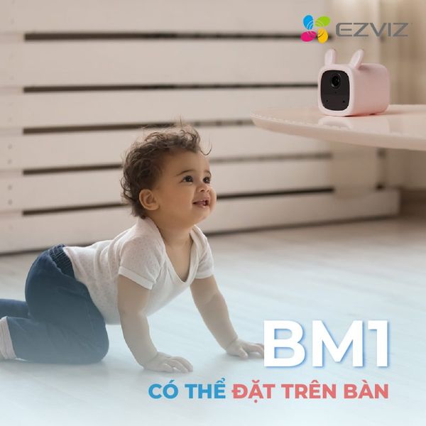 Camera Dùng Pin trong nhà Trông Trẻ Em Ezviz BM1, 2MP