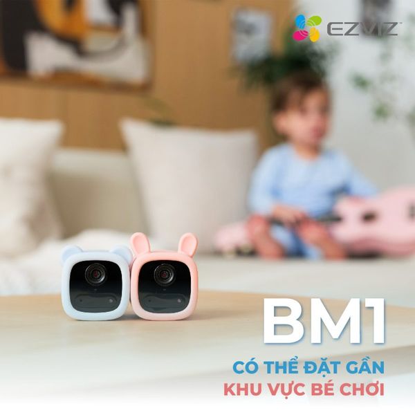 Camera Dùng Pin trong nhà Trông Trẻ Em Ezviz BM1, 2MP