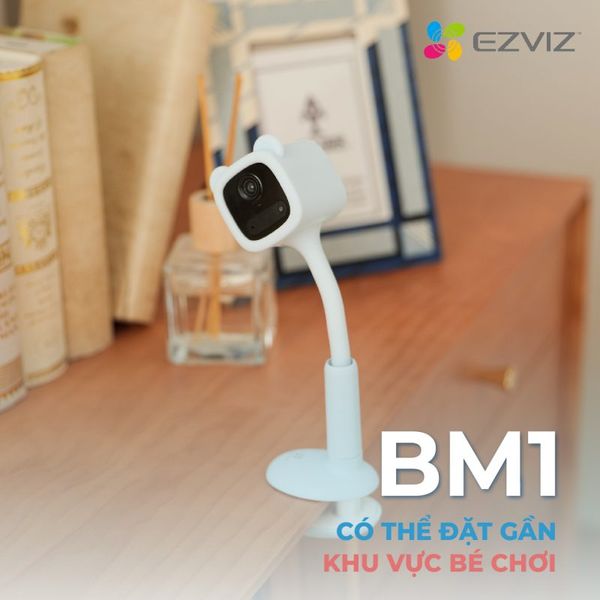 Camera Dùng Pin trong nhà Trông Trẻ Em Ezviz BM1, 2MP