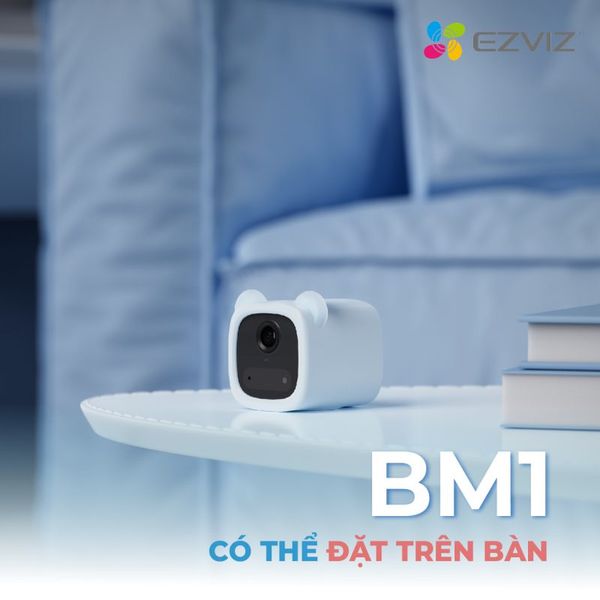 Camera Dùng Pin trong nhà Trông Trẻ Em Ezviz BM1, 2MP