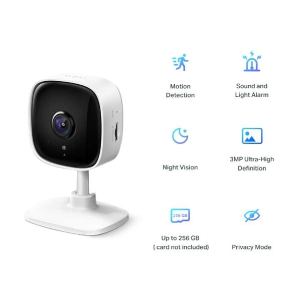 Camera IP Wifi trong nhà TP-LINK cố định Tapo C110 3MP
