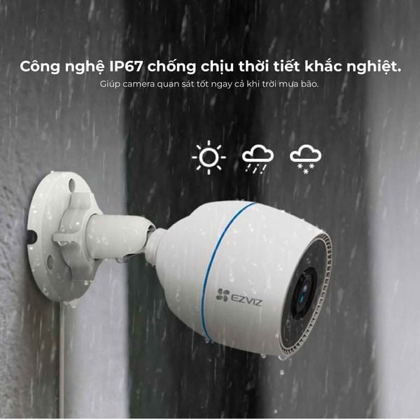 Camera Wifi EZVIZ ngoài trời 2MP 1080P H3C2MP