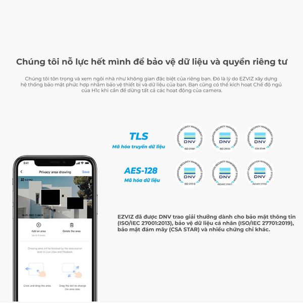 Camera Wifi EZVIZ ngoài trời 2MP 1080P H3C2MP