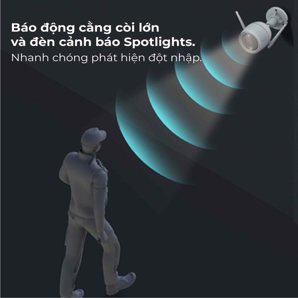 Camera Wifi EZVIZ 4MP 2K ngoài trời H3C4MP