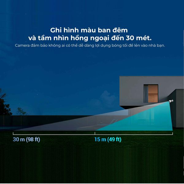 Camera Wifi EZVIZ ngoài trời 2MP 1080P H3C2MPC