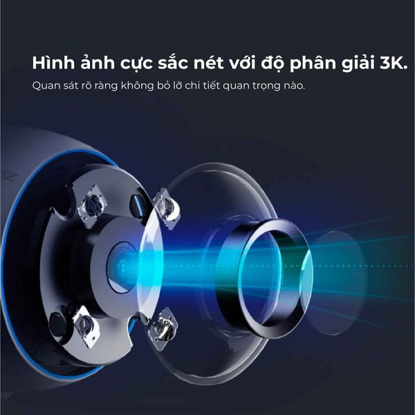 Camera Wifi EZVIZ ngoài trời 5MP 3K H3