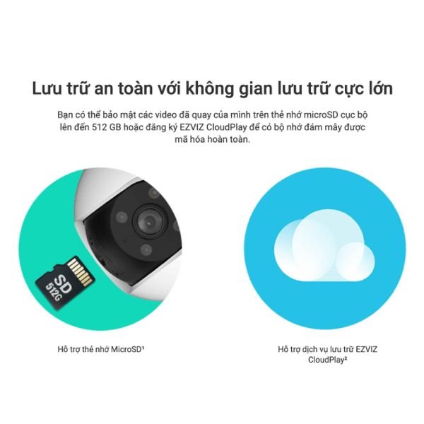 Camera Wifi EZVIZ quay quét ngoài trời 5MP 3K H8PRO5MP