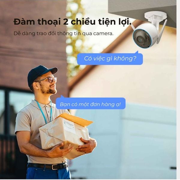 Camera Wifi EZVIZ thông minh ngoài trời 3MP 2K H3