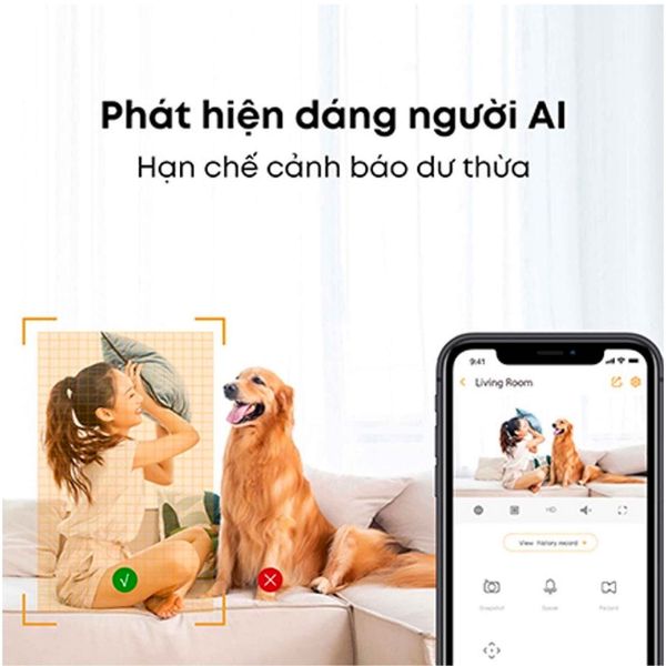 Camera Wifi 2 mắt ngoài trời IMOU Cruiser Dual 2 Pro IPC-S7XFP-8U0WED, 8Mp, đàm thoại, quay 360 độ