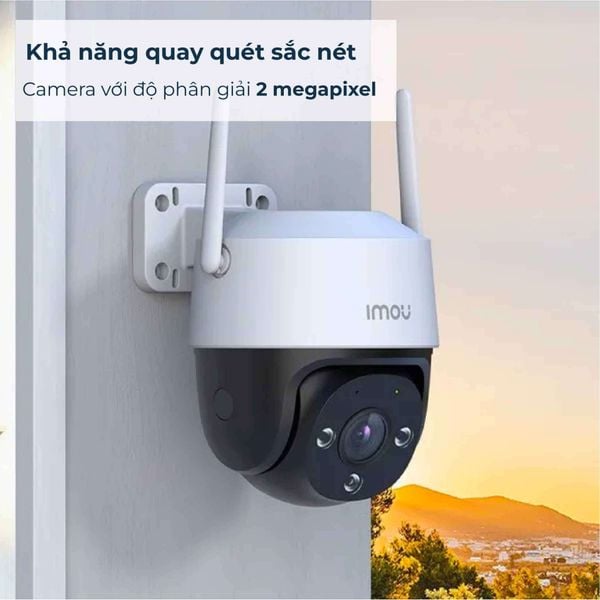 Camera Báo động Wifi IMOU ngoài trời Cruiser IPC-S31FEP (Cruiser SE+3MP), đàm thoại, 360 độ, Hồng ngoại nhìn ban đêm