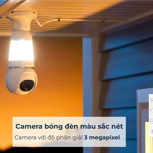 Camera Wifi IMOU trong nhà bóng đèn 3MP IPC-S6DP-3M0WEB