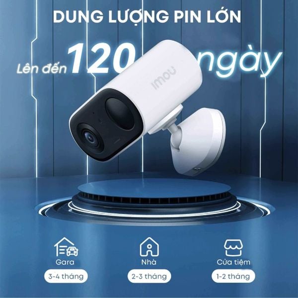 Camera Wifi IMOU trong nhà Pin không dây 3MP B32P