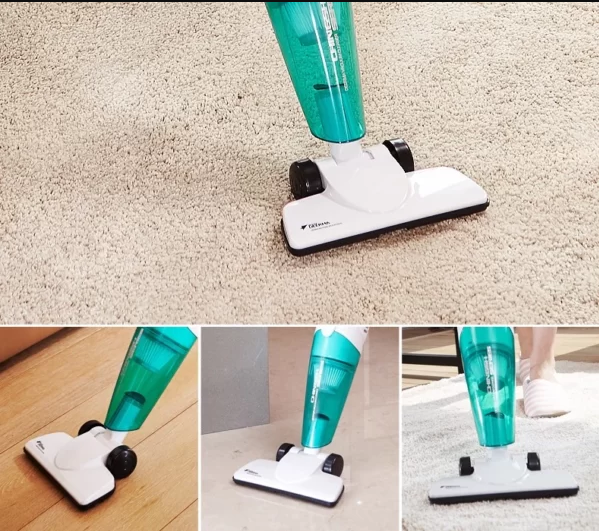 Máy hút bụi cầm tay Deerma DX118C -  Công suất 600W 3 đầu hút, dây 4.5m