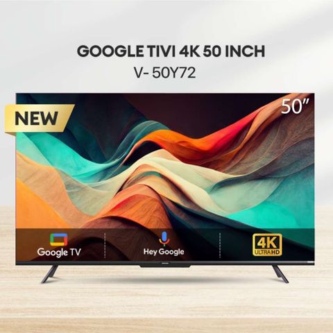 Smart Tivi Ultra HD 4K Coocaa 50 Inch 50Y72 - Hệ điều hành Google TV