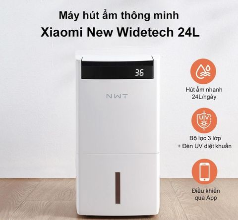 Máy hút ẩm không khí thông minh NEW WIDETECH 24L - Bản Quốc Tế