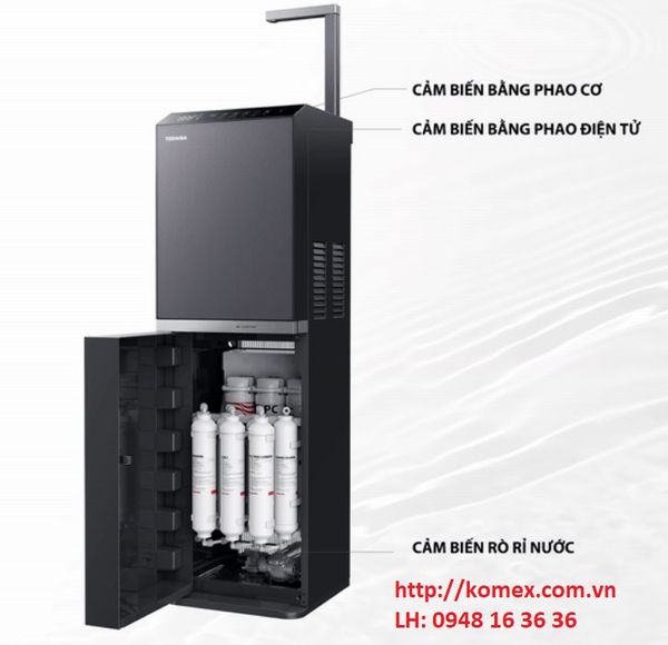 Cây nước nóng lạnh, Máy lọc nước nóng nguội lạnh RO Toshiba TWP-W2396SVN(M)