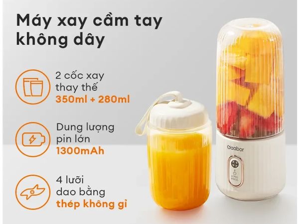 Máy xay sinh tố Gaabor FP03T-WH01A