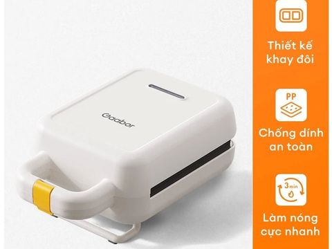 Máy kẹp sandwich, máy làm bánh, máy nướng bánh mỳ giá rẻ Gaabor SM60M-WH01A