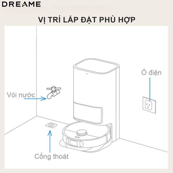 Bộ bơm xả tự động cho robot Dreame L10s Ultra SE