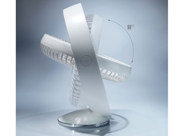 Quạt tích điện để bàn, Quạt sạc điện để bàn Tiross TS2282, Sạc USB