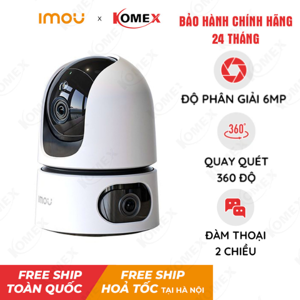 Camera IP Wifi Imou 2 ống kính 6MP IPC-S2XP-6M0WED
