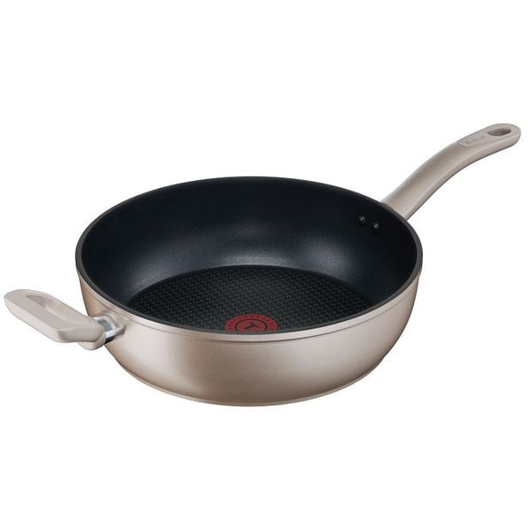 Chảo sâu lòng chống dính đáy từ Tefal Sensations 28cm (đồng)