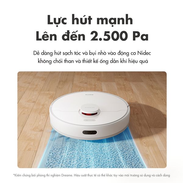 Robot hút bụi lau nhà Dreame F9 Pro - Quét dọn & lau sàn 2 trong 1, lực hút mạnh 2500Pa