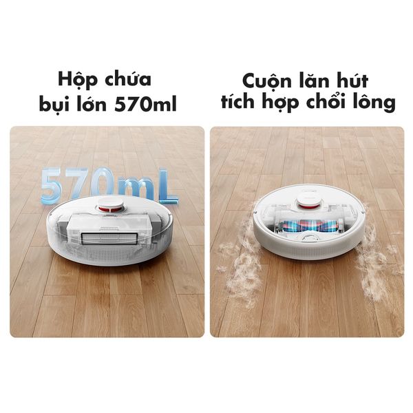 Robot hút bụi lau nhà Dreame F9 Pro - Quét dọn & lau sàn 2 trong 1, lực hút mạnh 2500Pa