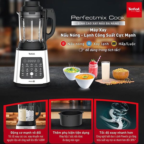 Máy xay nấu đa năng Tefal Perfectmix Cook BL83SD66 - 1.75L