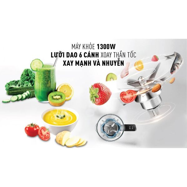 Máy làm sữa hạt, xay sinh tố đa năng Tefal BL967B66 - Dung tích 1.75L, 12 chức năng