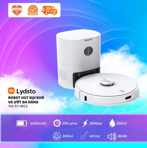 Robot hút bụi khô và ướt đa năng Lydsto-YM-S1-W03/B03
