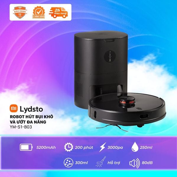 Robot hút bụi khô và ướt đa năng Lydsto-YM-S1-W03/B03