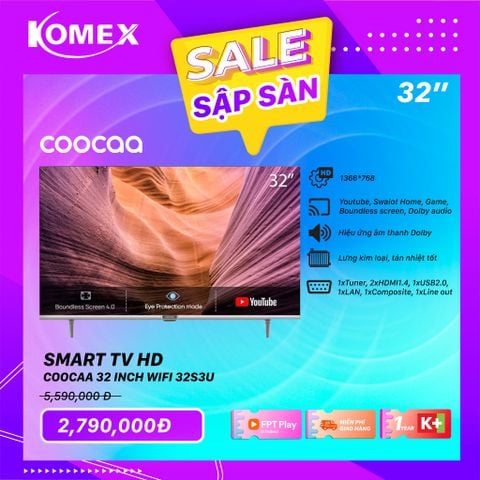 Tivi thông minh coocaa 32