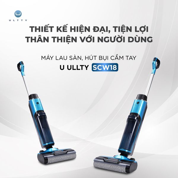 Máy Lau Nhà Hút Bụi Thông Minh U Ultty SCW18 - Lực hút 16K Pa, khử khuẩn UV LED