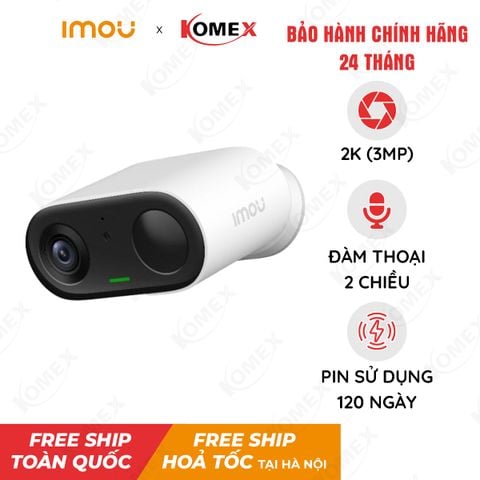 Camera Wifi IMOU trong nhà Pin không dây 3MP B32P