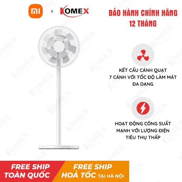 Quạt thông minh Xiaomi Mi Smart Standing Fan 2 lite - Công suất 45W với 3 chế độ gió