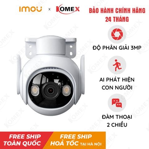 Camera IP Wifi IMOU ngoài trời quay quét Full Color 3MP IPC-GS7EP-3M0W