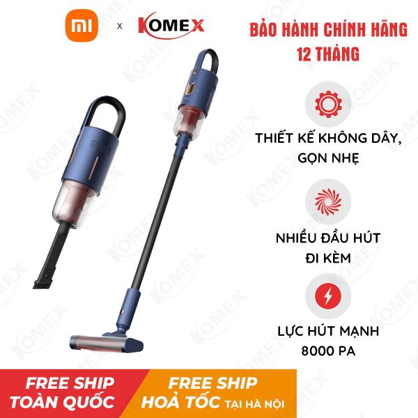 Máy hút bụi không dây cầm tay Deerma VC811 - Công suất 160W, đầu hút 2 trong 1